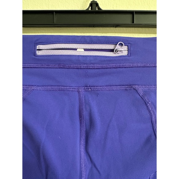 Lululemon Purple Crop Leggings Athletic Yoga‎ Running Pants with Pocket - Picture 5 of 8